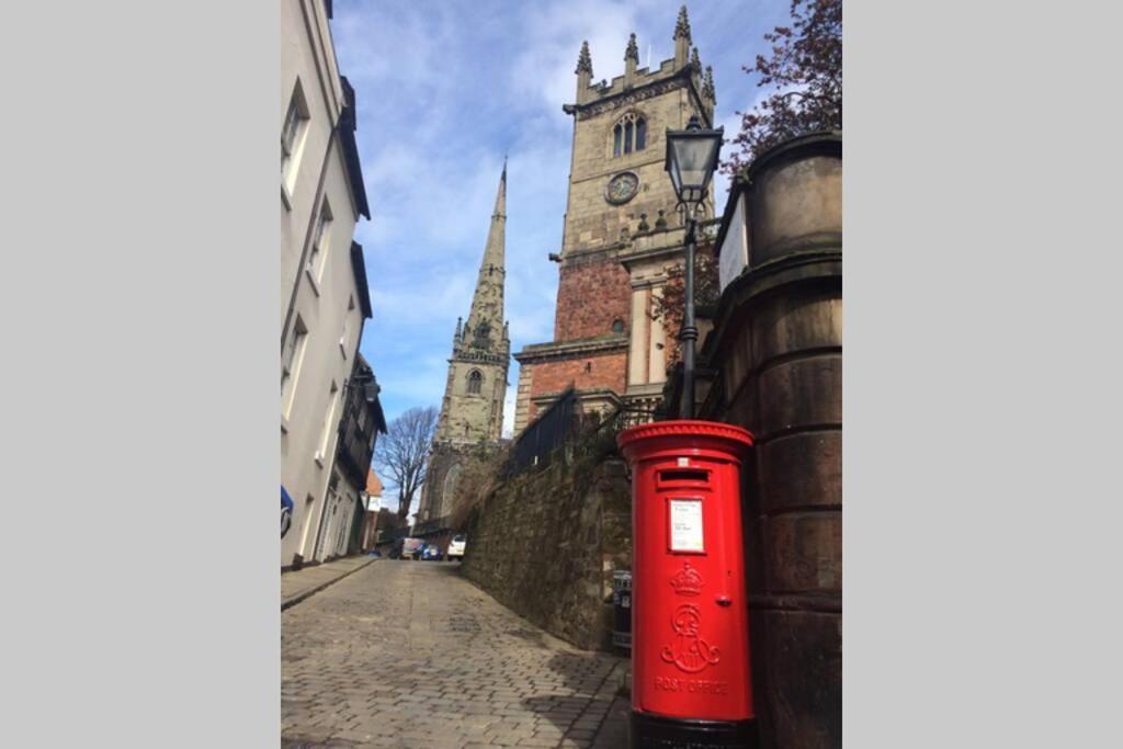 Luxury Townhouse In Town Centre, Views, River Walk, Free Parking Shrewsbury Esterno foto
